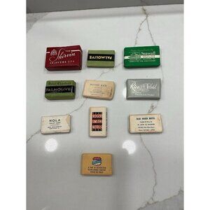 Lot of 10 Vintage 50s-60s Mini Hotel Soaps